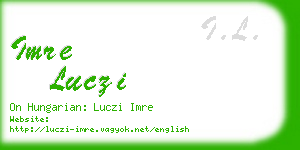 imre luczi business card